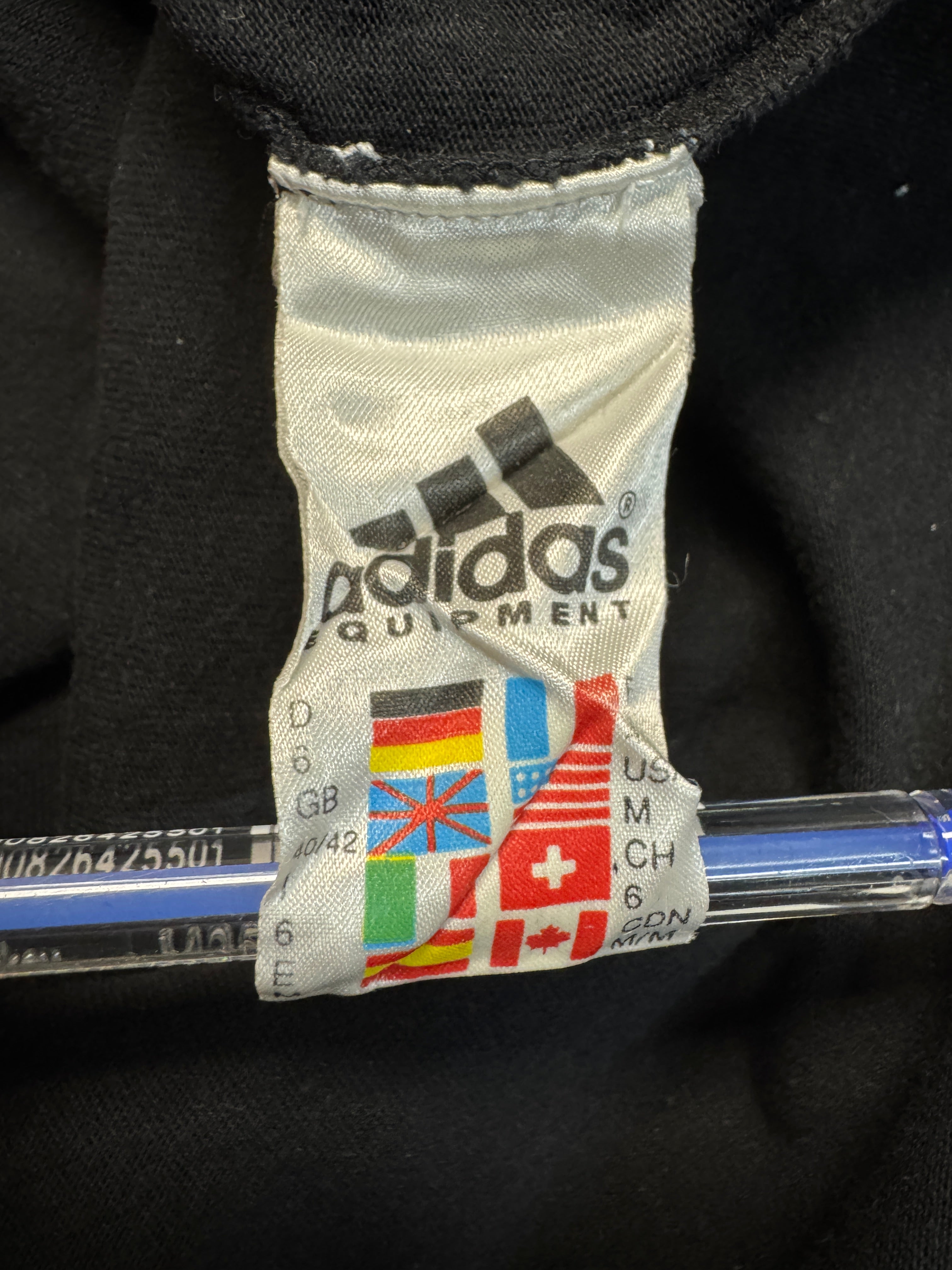 90s Adidas Equipment Longsleeve Schwarz D6 M - RareRags