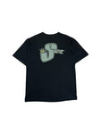 Vintage Stüssy Shirt 90s Crown Made In USA Single Stitch Schwarz XL