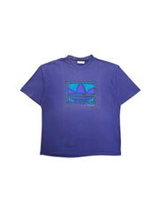 90s Adidas Shirt Trefoil Print Faded Lila L