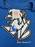 Vintage Hanes Shirt 1997 Asher Sommer Black Bomb Blau XL