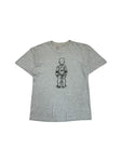 Vintage Hanes Shirt 90s Stained Grau M