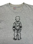 Vintage Hanes Shirt 90s Stained Grau M