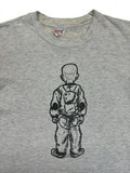 Vintage Hanes Shirt 90s Stained Grau M