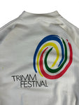 Vintage Puma Sweater 90s "Trimm Festival" Weiß L