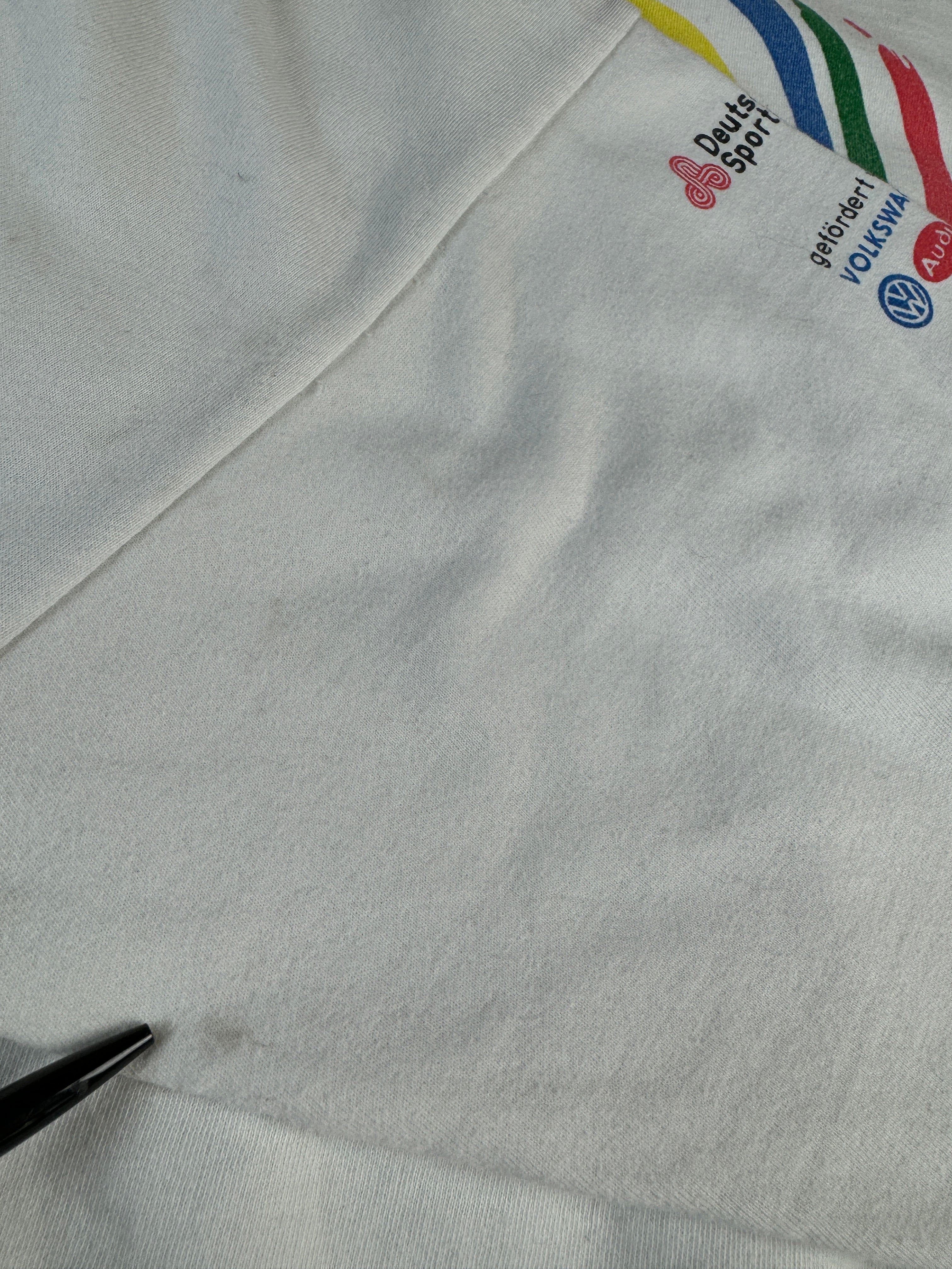 Vintage Puma Sweater 90s "Trimm Festival" Weiß L