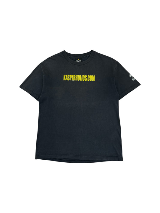 Vintage Blind Skateboard Shirt 90s "Kasperholics.com" Josh Kasper Made In USA Schwarz L