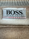Vintage Hugo Boss Sports Sweater 90s "Palm Beach Club" Creme Peach XL