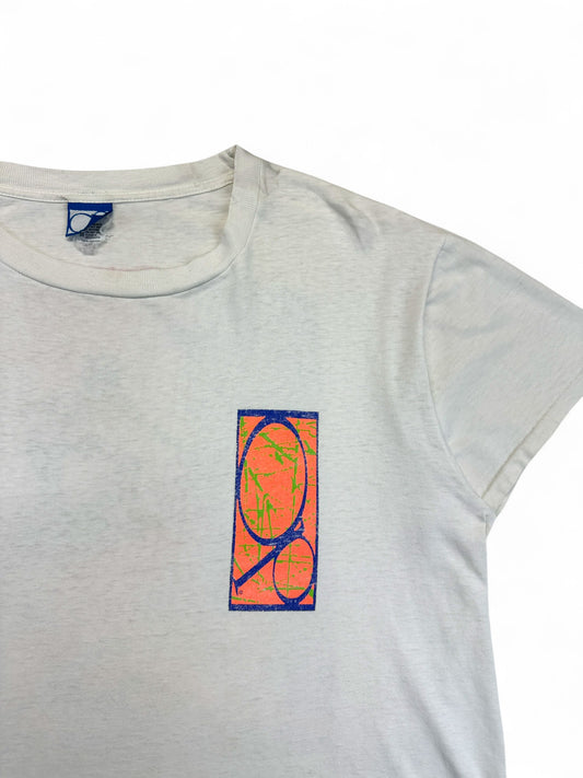 Vintage OP Ocean Pacific Shirt 1989 Backprint Weiß M-L
