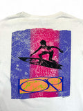 Vintage OP Ocean Pacific Shirt 1989 Backprint Weiß M-L