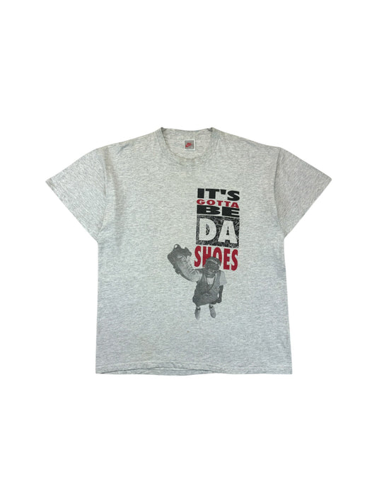 Rare! Vintage Nike Shirt 90s Jordan "It's gotta be da shoes..." Single Stitch Made In USA Grau XL