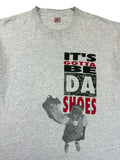 Rare! Vintage Nike Shirt 90s Jordan "It's gotta be da shoes..." Single Stitch Made In USA Grau XL