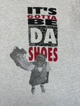 Rare! Vintage Nike Shirt 90s Jordan "It's gotta be da shoes..." Single Stitch Made In USA Grau XL