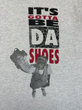 Rare! Vintage Nike Shirt 90s Jordan "It's gotta be da shoes..." Single Stitch Made In USA Grau XL