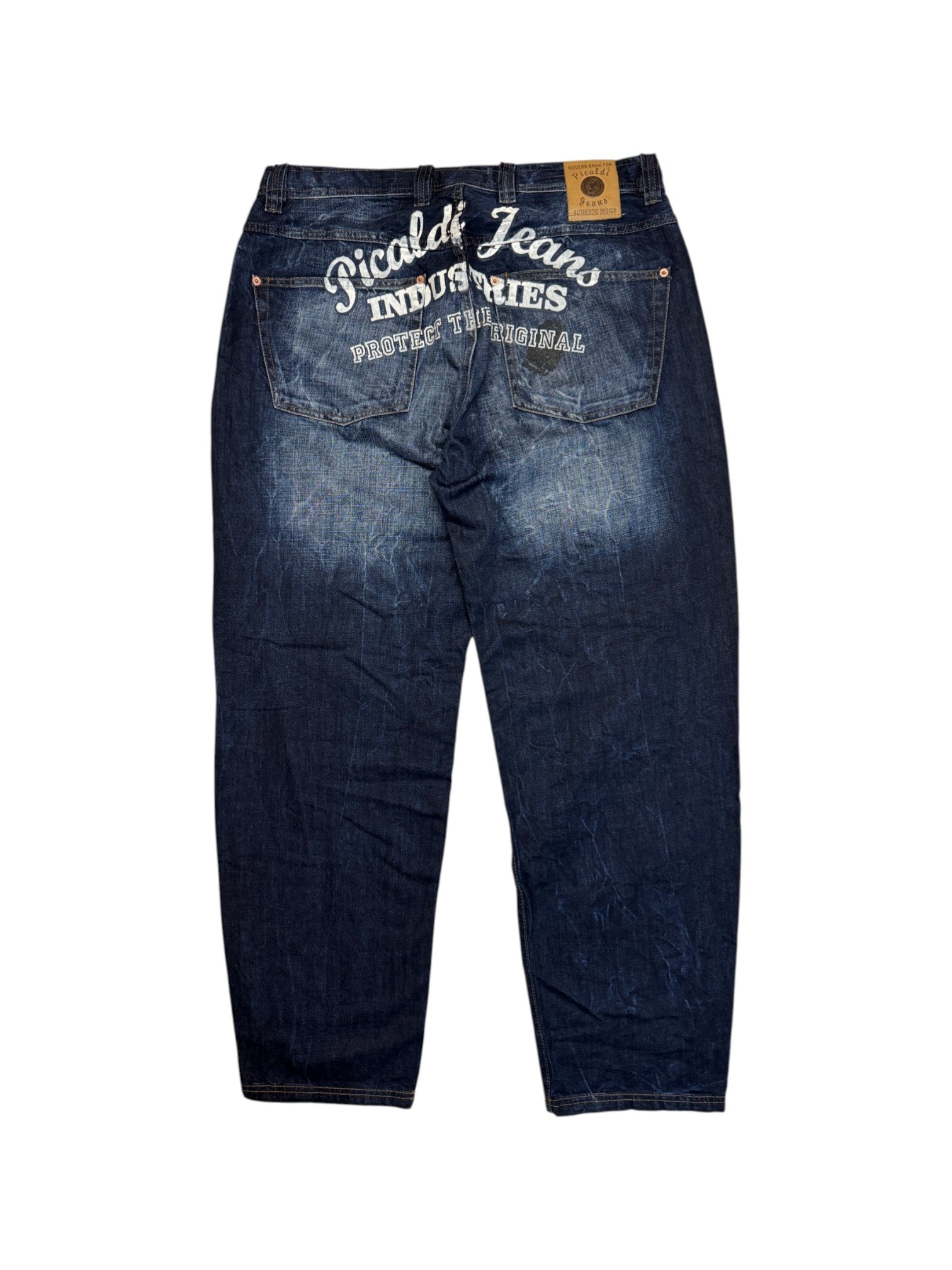 00s Picaldi Baggy Jeans "Massimo 2" Dunkelblau W38 L32 - RareRags