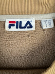 Vintage Fila Sweater 90s Spellout Made In Korea Hellbraun XXL