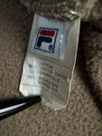 Vintage Fila Sweater 90s Spellout Made In Korea Hellbraun XXL