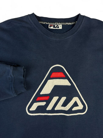 Vintage Fila Sweater 90s Dunkelblau XL
