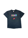 Vintage Nike Shirt 90s "P.L.A.Y." Single Stitch Made In USA Schwarz XL