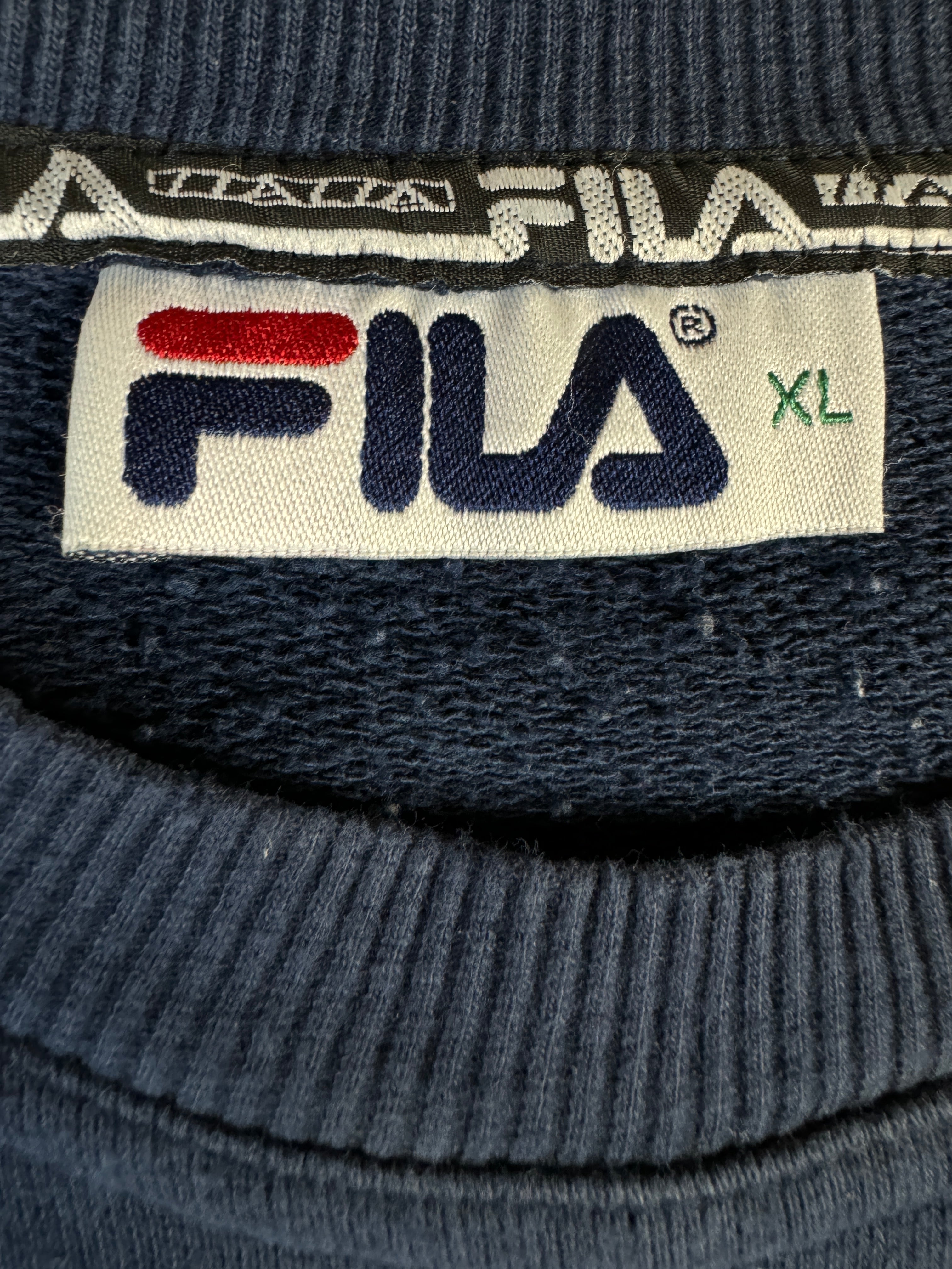 Vintage Fila Sweater 90s Dunkelblau XL