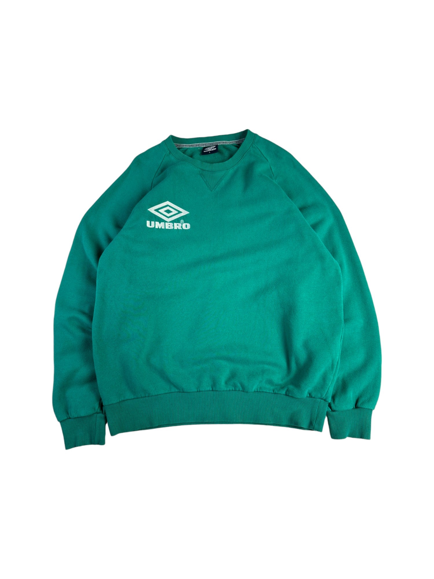 Vintage Umbro Sweater Late 90s Made In Portugal Grün L