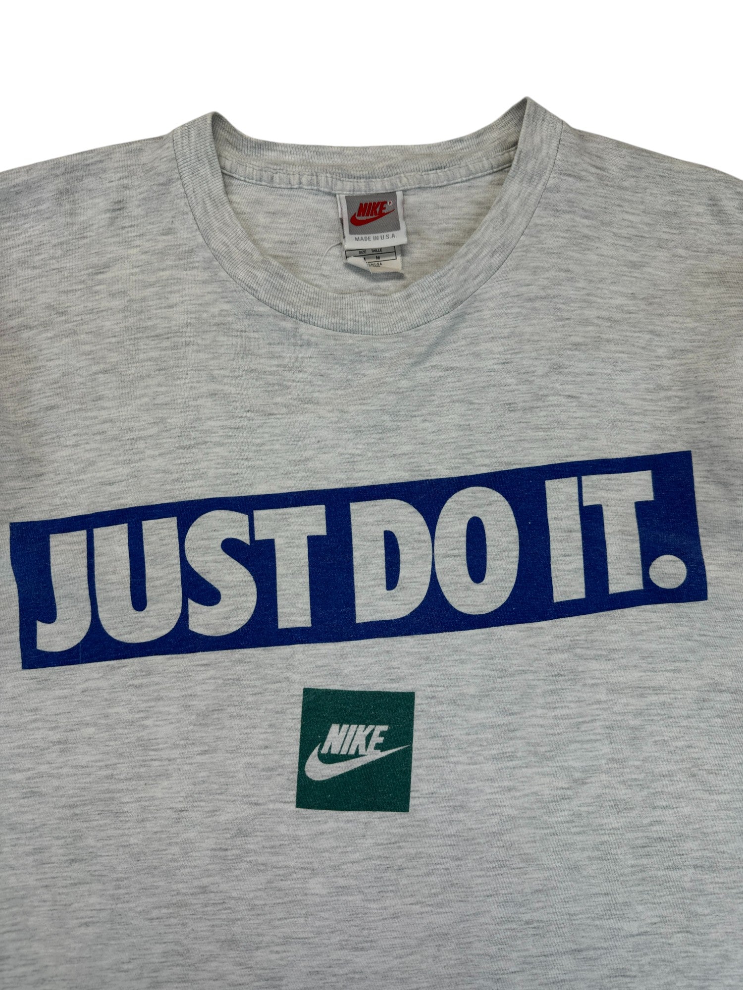 Vintage Nike Shirt 90s "Just do it" Single Stitch Made In USA Grau M