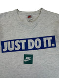 Vintage Nike Shirt 90s "Just do it" Single Stitch Made In USA Grau M