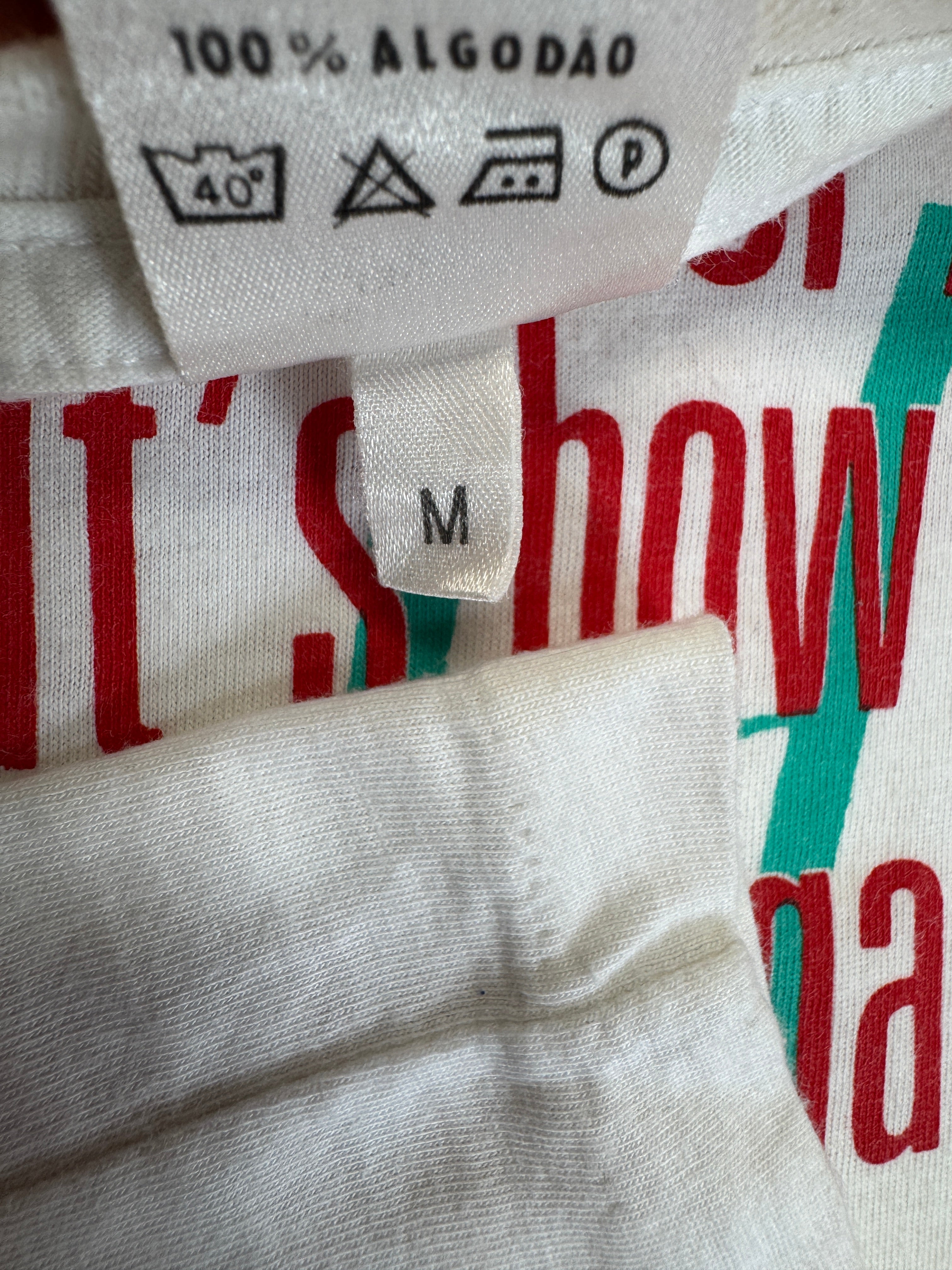 Rare! 80s Adidas Shirt "Run" Made In Portugal Single Stitch Weiß M
