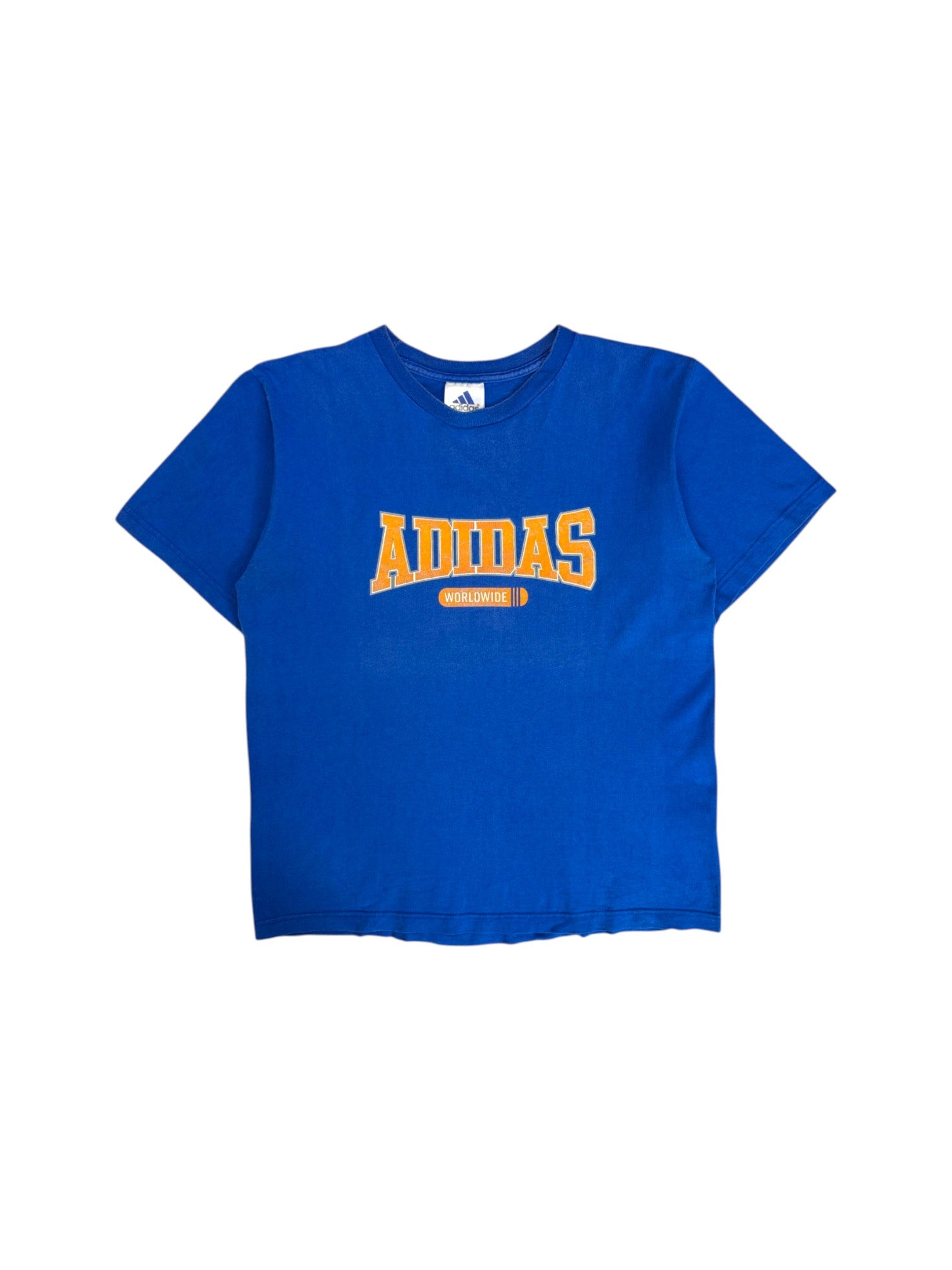 90s Adidas Shirt "Worldwide" Blau S