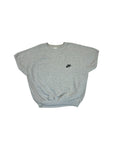 Vintage Nike Shirt 80s Raglan Dicker Stoff Grau L-XL