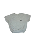 Vintage Nike Shirt 80s Raglan Dicker Stoff Grau L-XL