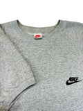 Vintage Nike Shirt 80s Raglan Dicker Stoff Grau L-XL