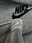 Vintage Nike Shirt 80s Raglan Dicker Stoff Grau L-XL