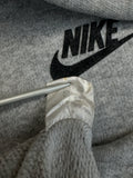 Vintage Nike Shirt 80s Raglan Dicker Stoff Grau L-XL