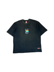 Vintage Nike Team Shirt 90s South Africa "Rugby is survival of the fiercest" Schwarz XXL