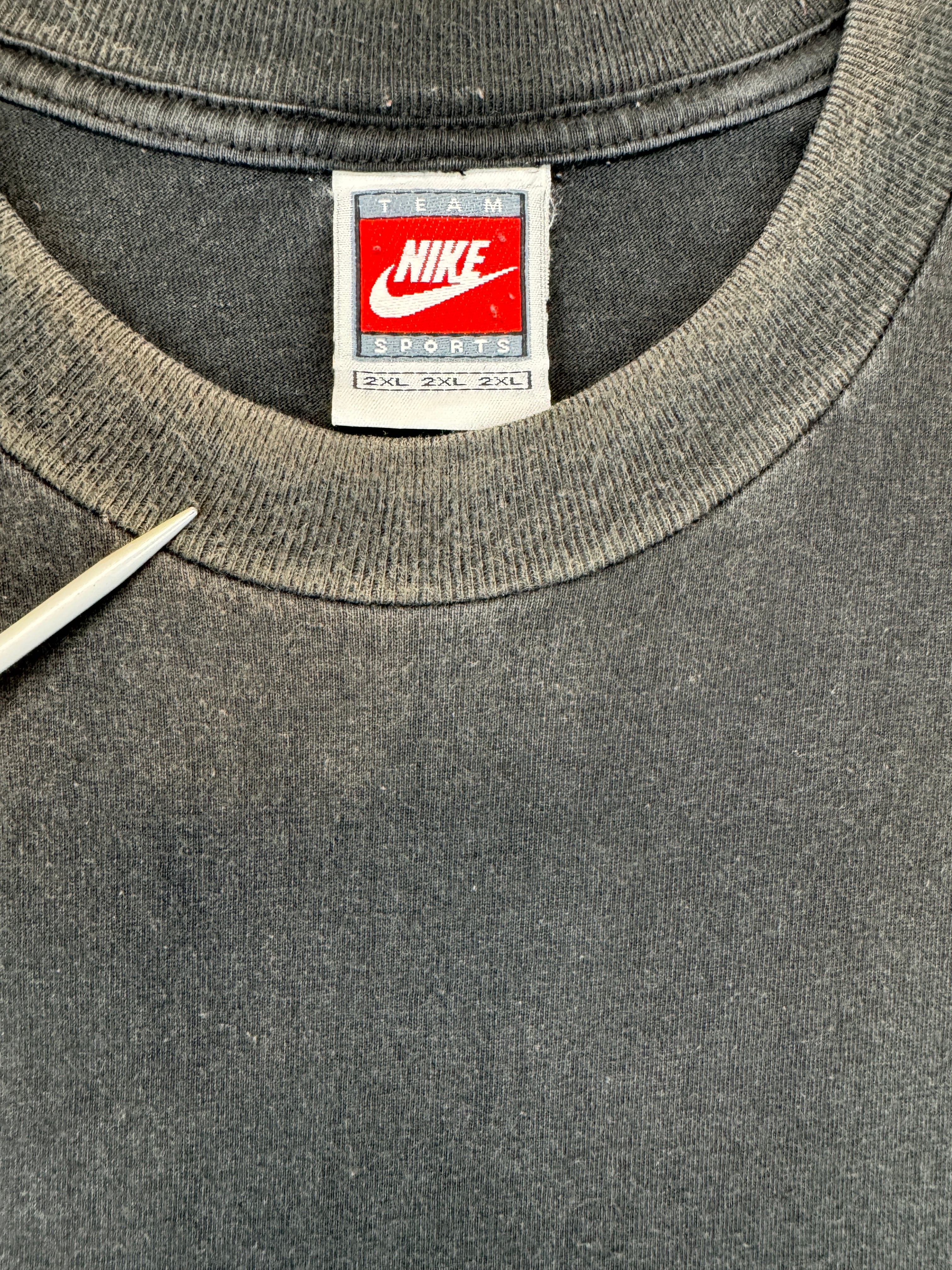 Vintage Nike Team Shirt 90s South Africa "Rugby is survival of the fiercest" Schwarz XXL
