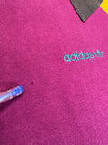 90s Adidas Shirt Colorblocked Made In Colombia Lila D9 XL