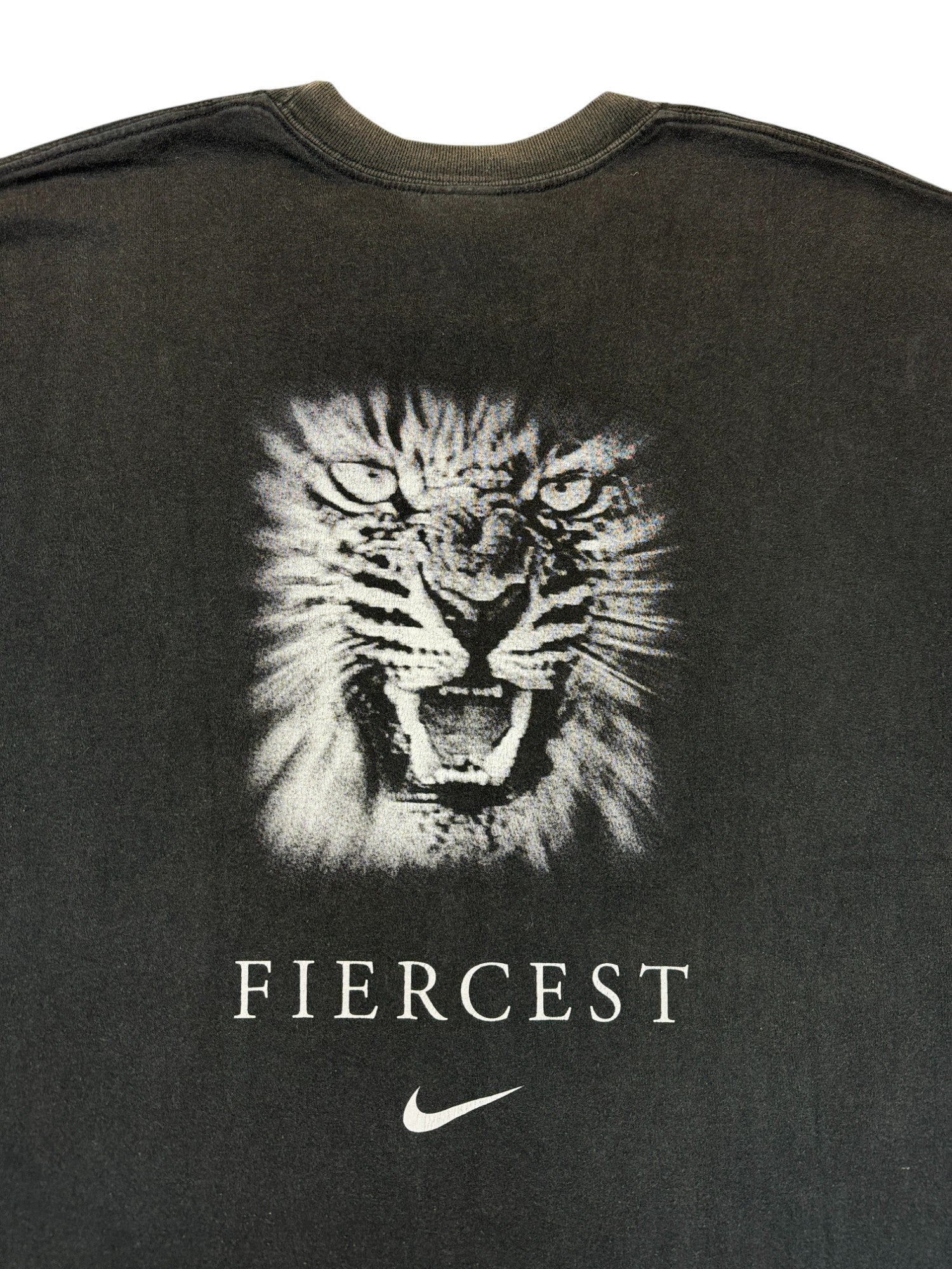 Vintage Nike Team Shirt 90s South Africa "Rugby is survival of the fiercest" Schwarz XXL
