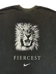 Vintage Nike Team Shirt 90s South Africa "Rugby is survival of the fiercest" Schwarz XXL