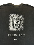 Vintage Nike Team Shirt 90s South Africa "Rugby is survival of the fiercest" Schwarz XXL