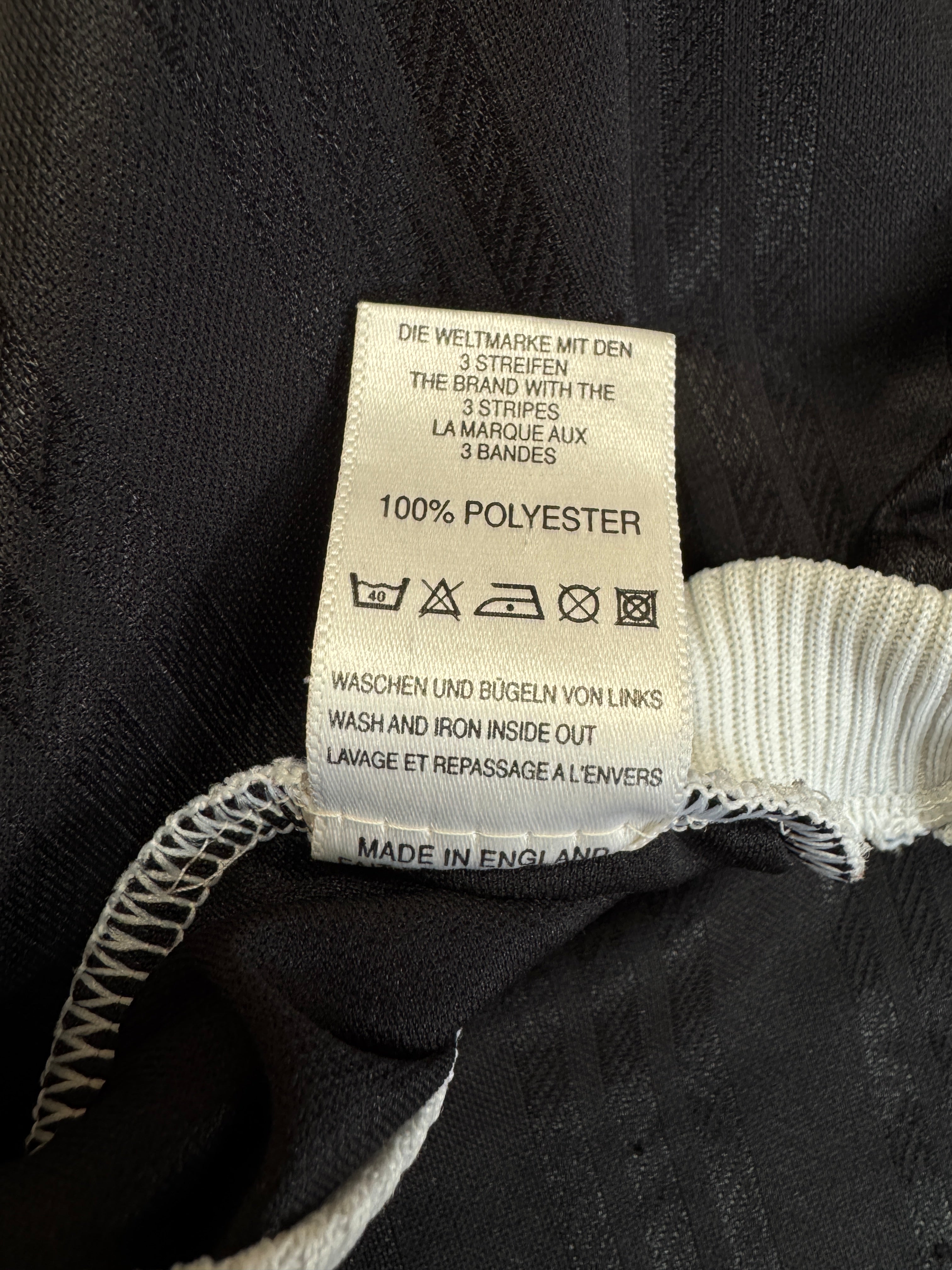 80s Adidas Sport Shirt Puffprint Made In England Schwarz L