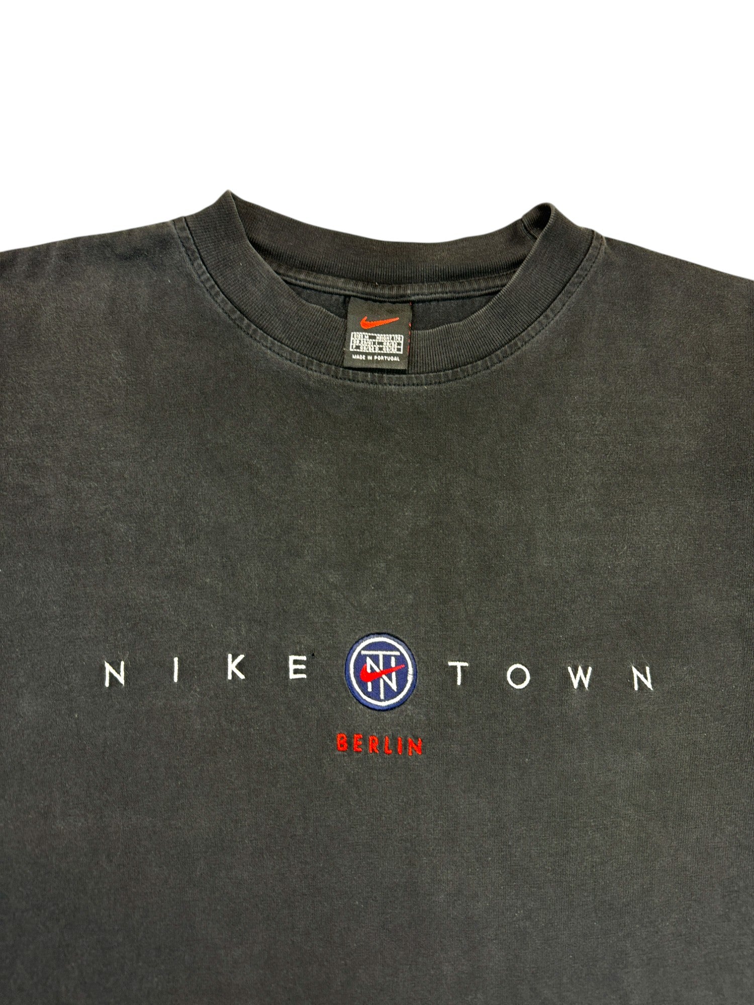 Vintage Nike Town Shirt 90s Berlin Schwarz M - RareRags