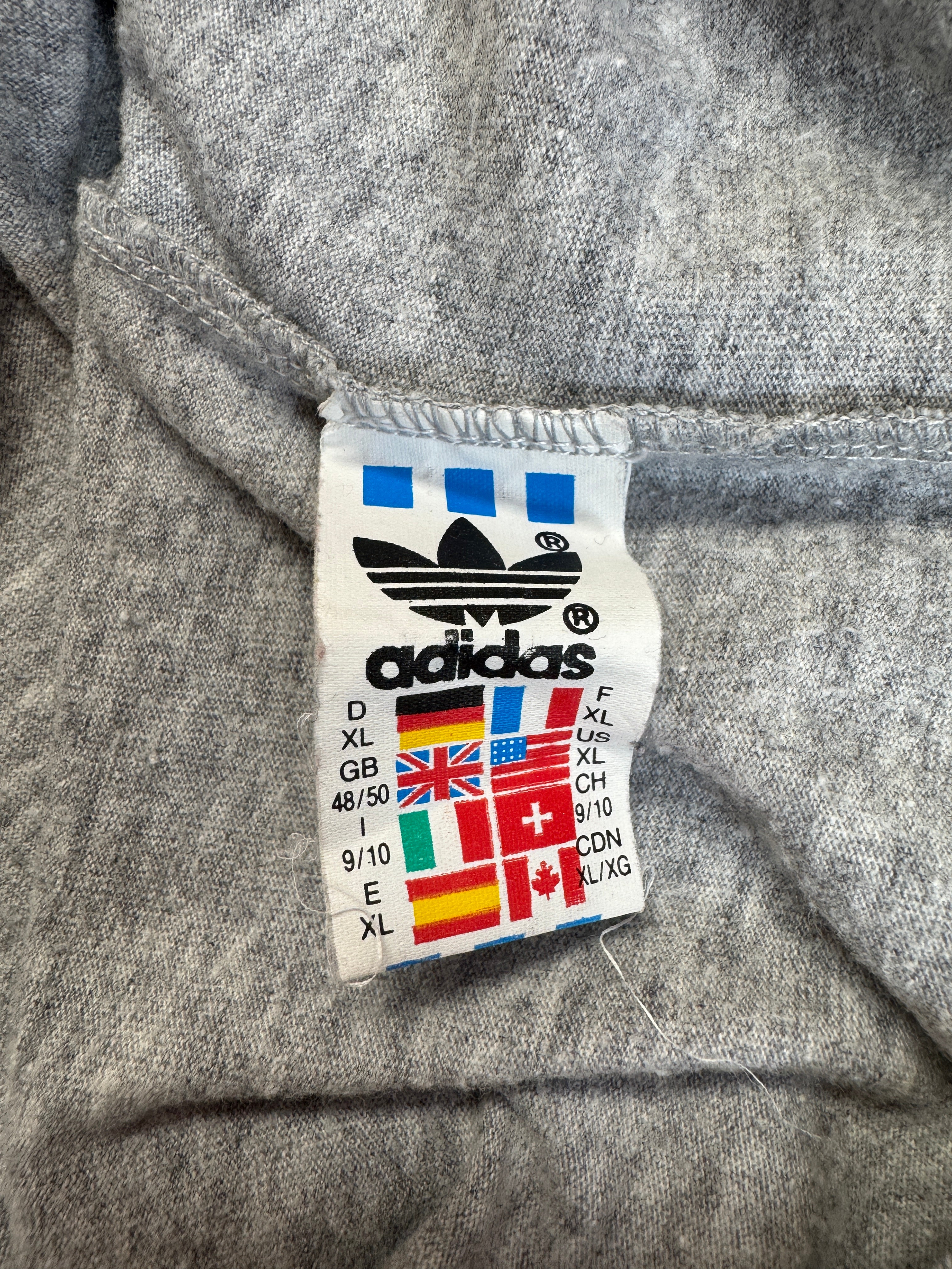 90s Adidas Longsleeve "Golf Players" Made In Greece Grau XL