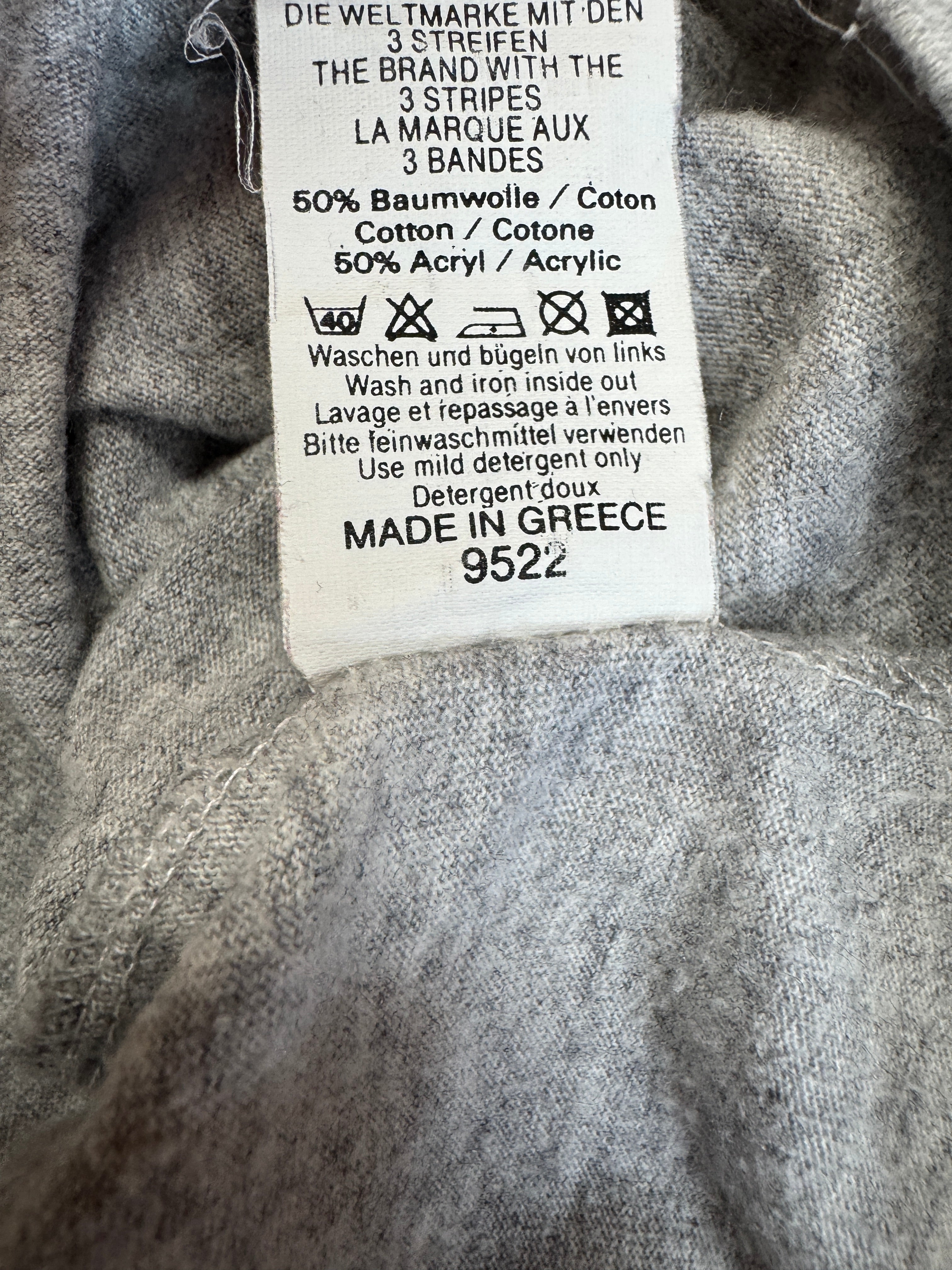 90s Adidas Longsleeve "Golf Players" Made In Greece Grau XL