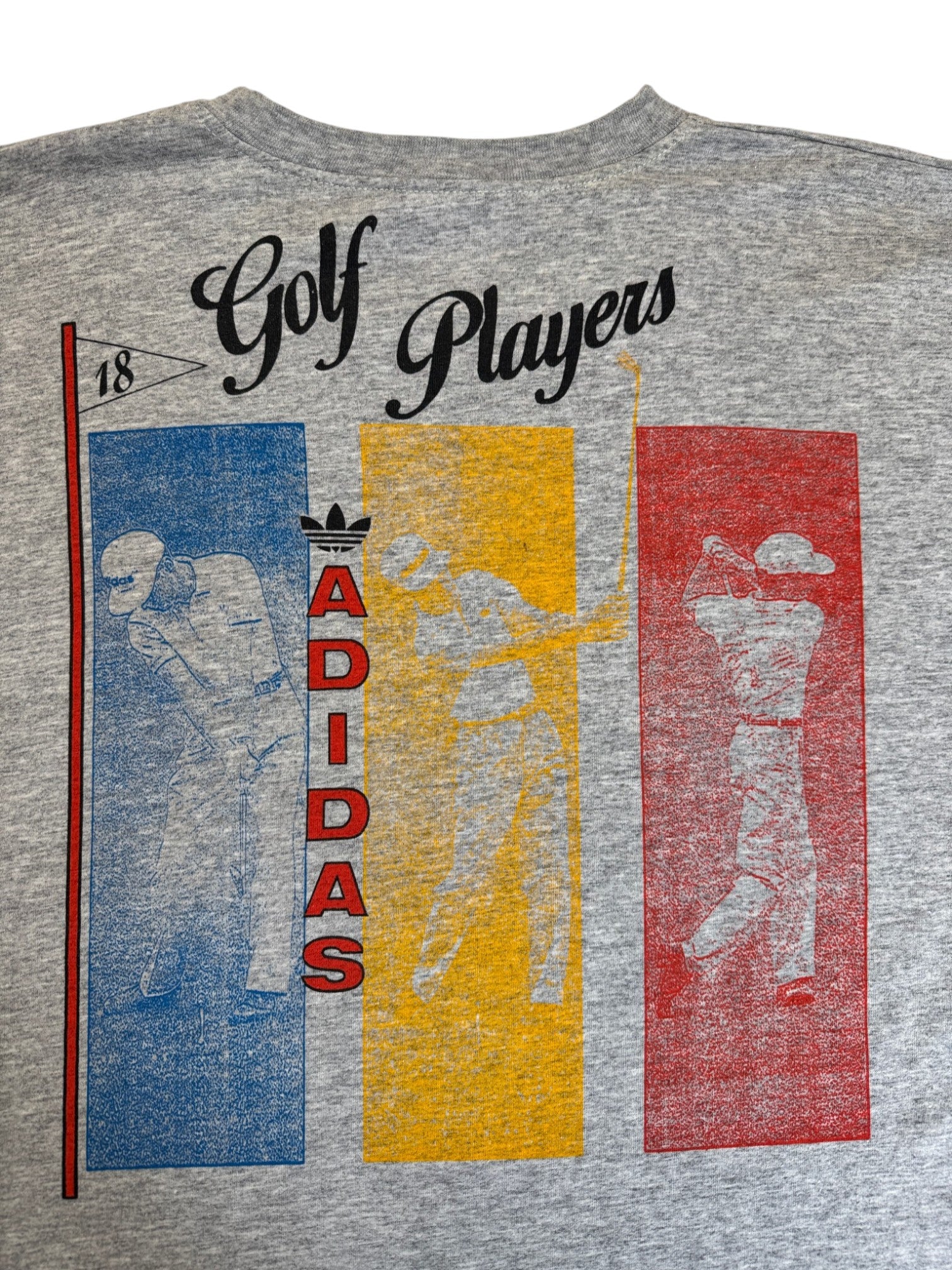 90s Adidas Longsleeve "Golf Players" Made In Greece Grau XL