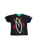 90s Adidas Shirt Dikembe Mutombo Schwarz S