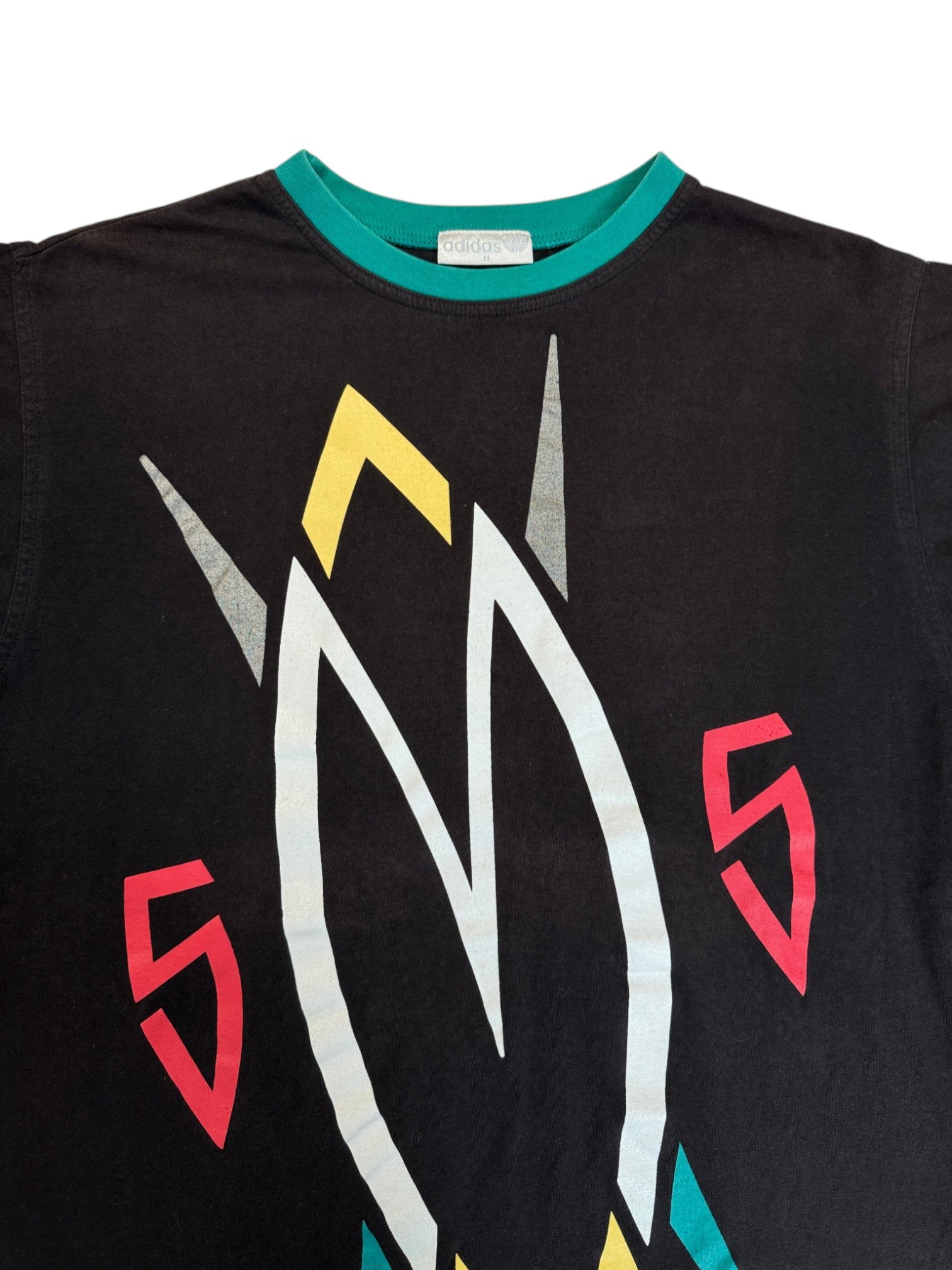 90s Adidas Shirt Dikembe Mutombo Schwarz S