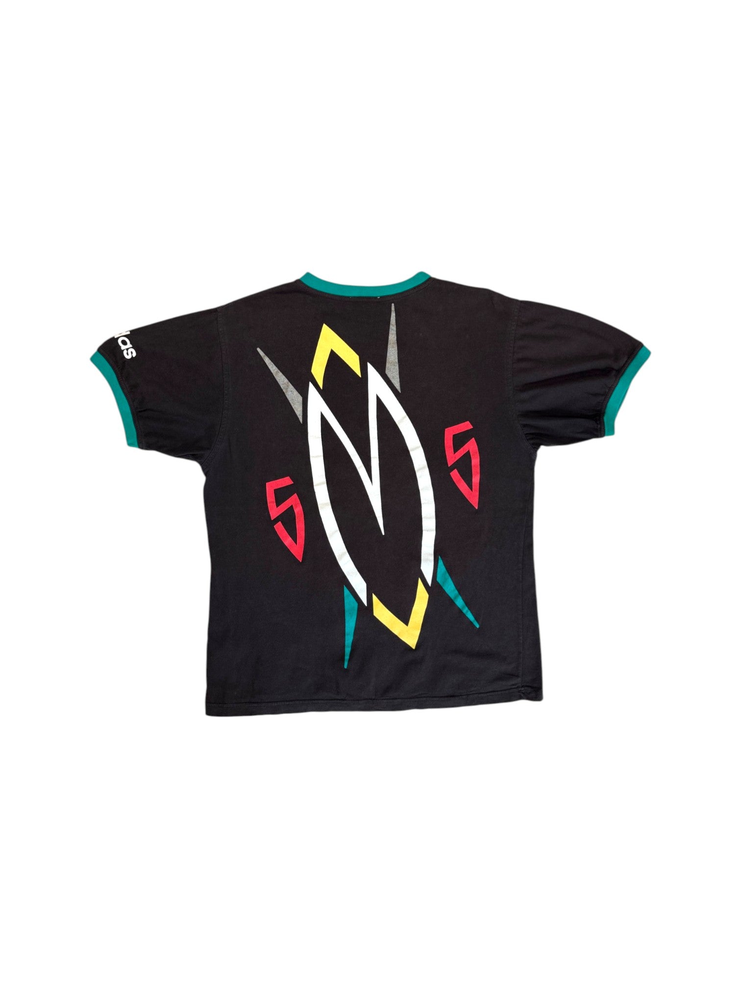 90s Adidas Shirt Dikembe Mutombo Schwarz S