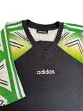 90s Adidas Shirt Schwarz Grün D6 M
