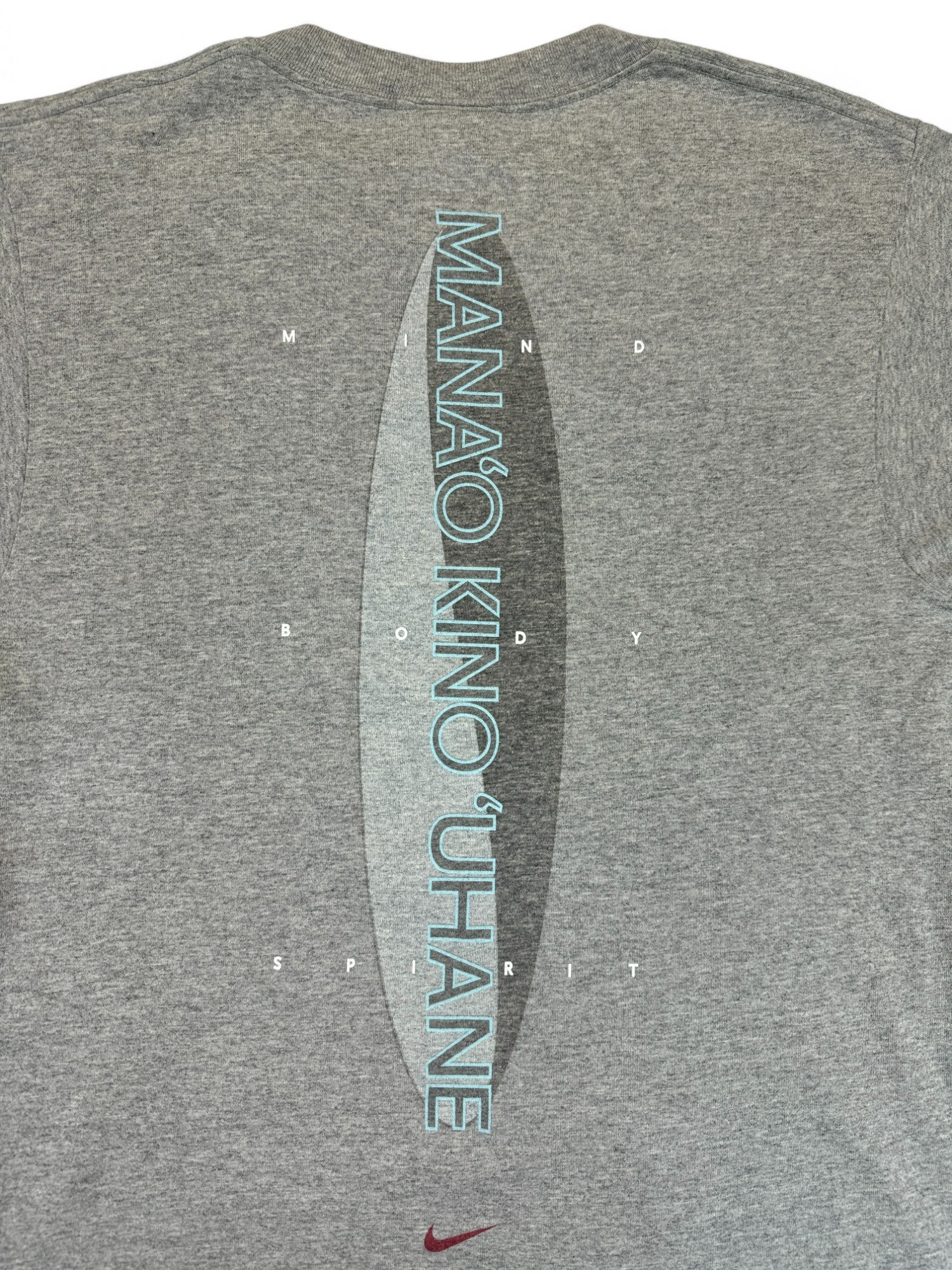 Vintage Nike Longsleeve 90s Honolulu Marathon Made In USA Grau S