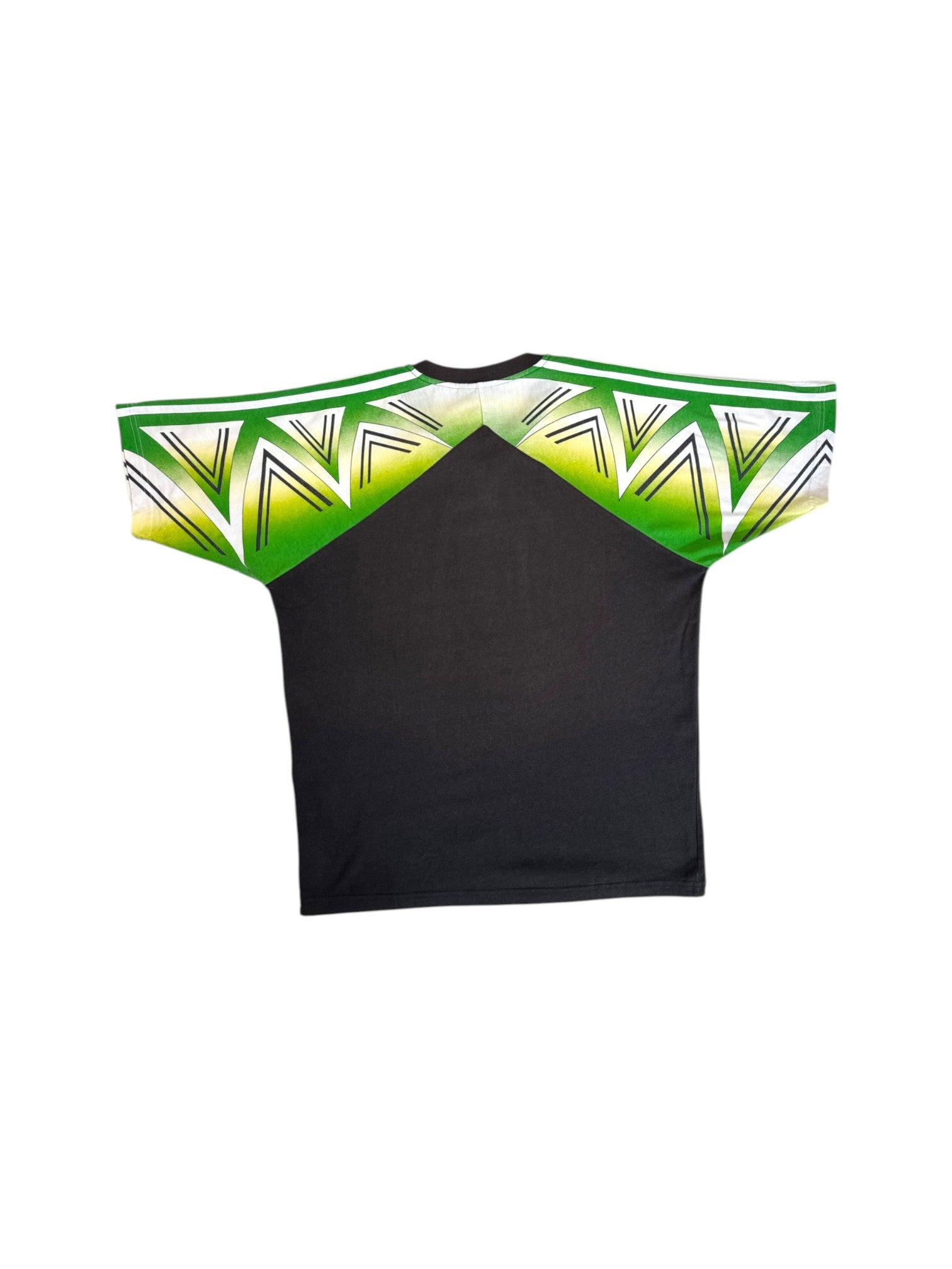 90s Adidas Shirt Schwarz Grün D6 M